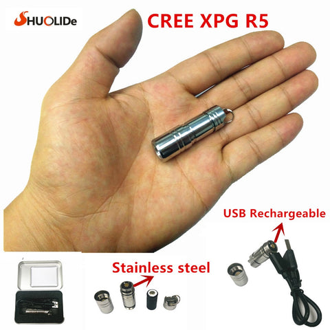 USB Rechargeable LED Torch Flashlight