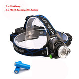 10000Lums IR Sensor Headlight USB Rechargeabl LED Headlamp