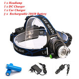 10000Lums IR Sensor Headlight USB Rechargeabl LED Headlamp